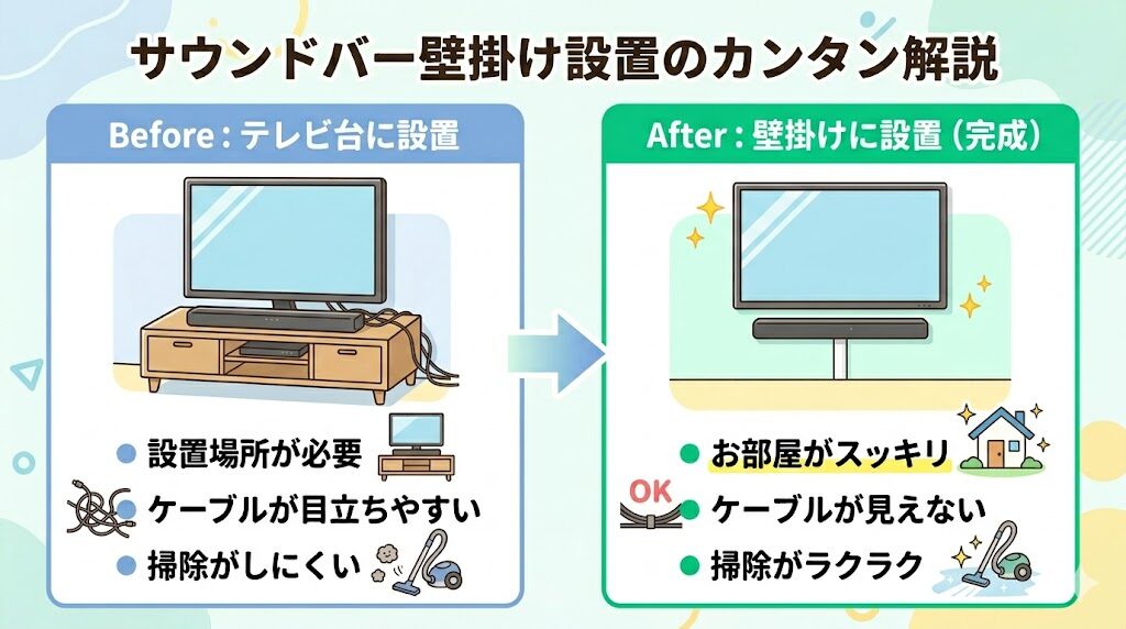 フィリップス 壁掛け 設置後