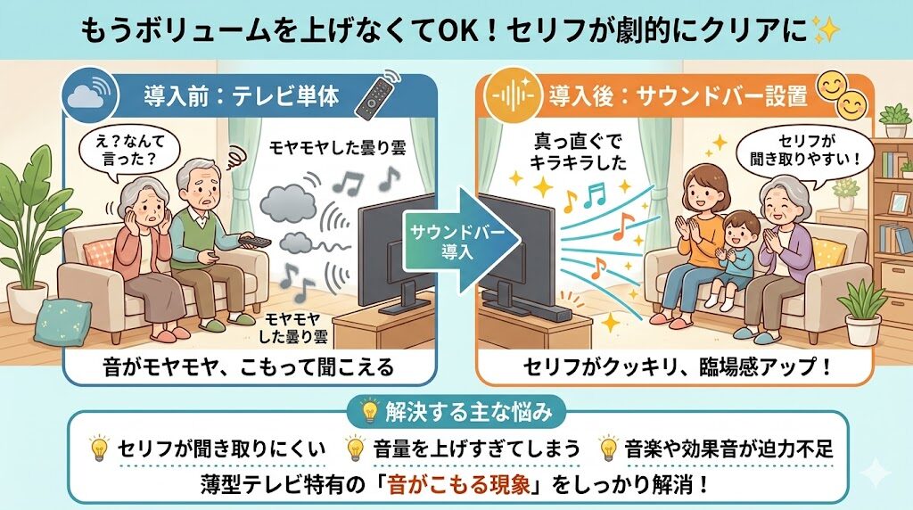 フィリップス　TAB5109　セリフがくっきり聞こえる