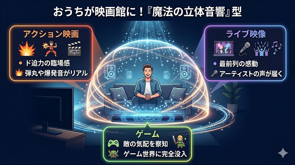 フィリップス　TAB5109映画館のような立体的な音に包まれたい人