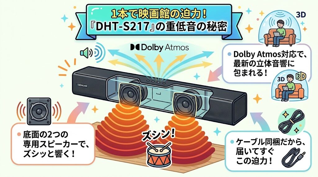 デノン　DHT-S217をお勧めする人の図解