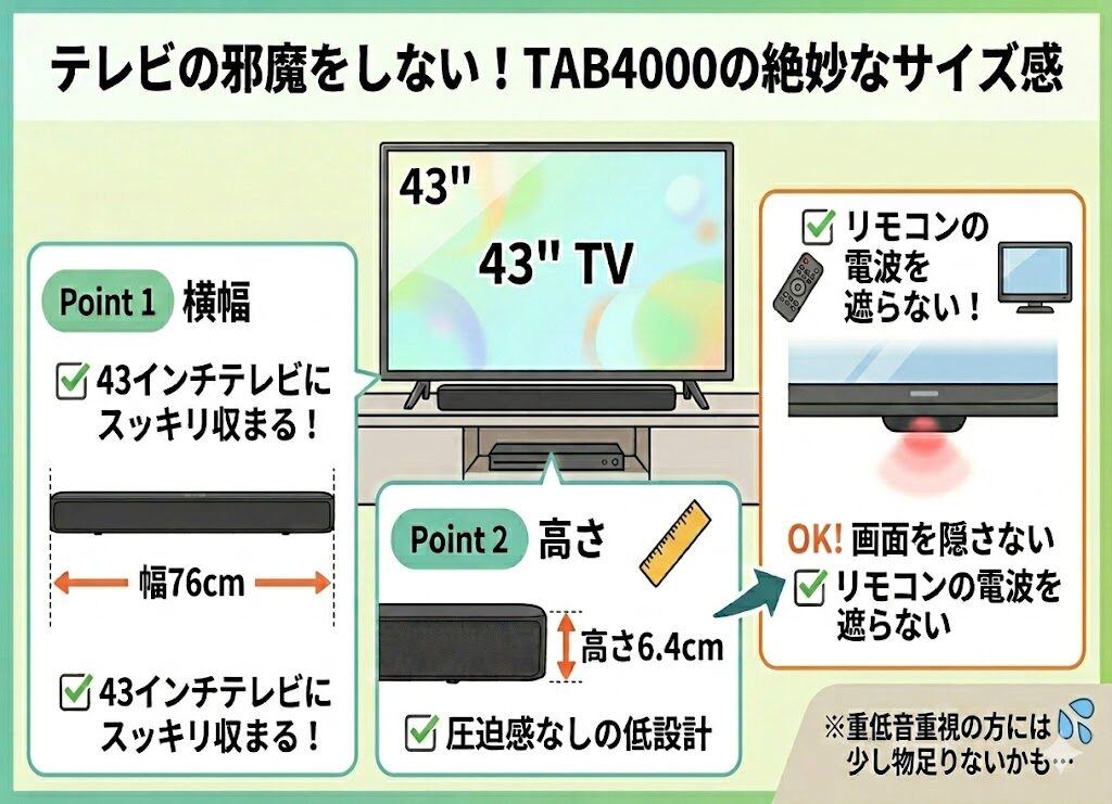 TAB4000　コンパクト設計