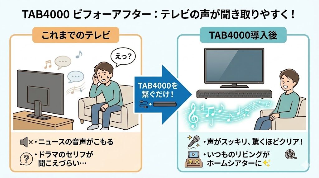 【まとめ】フィリップスTAB4000の安く買う方法｜テレビのセリフが格段に聞き取りやすくなる
