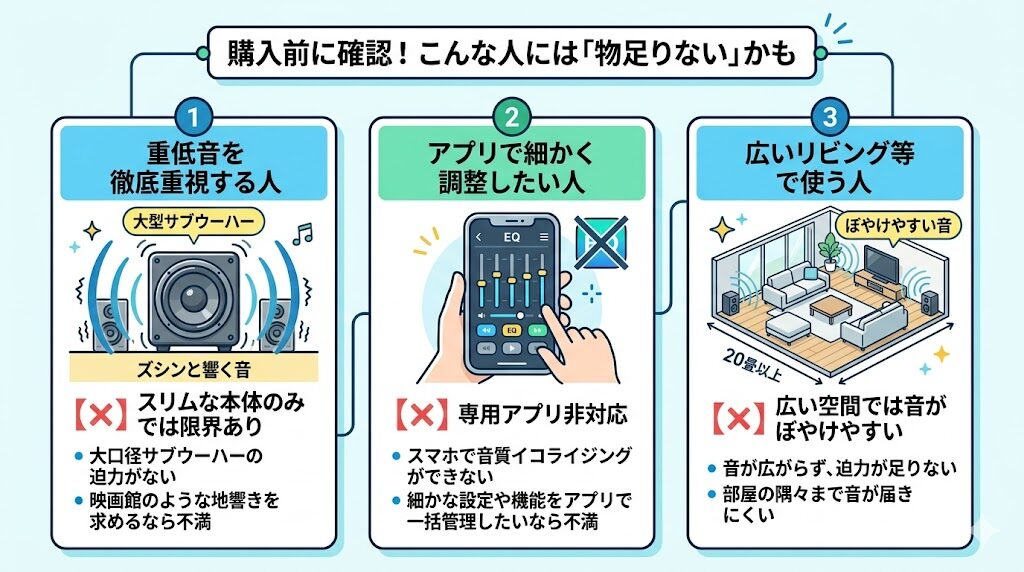 デノン DHT-S218がおすすめできない人の3つの特徴