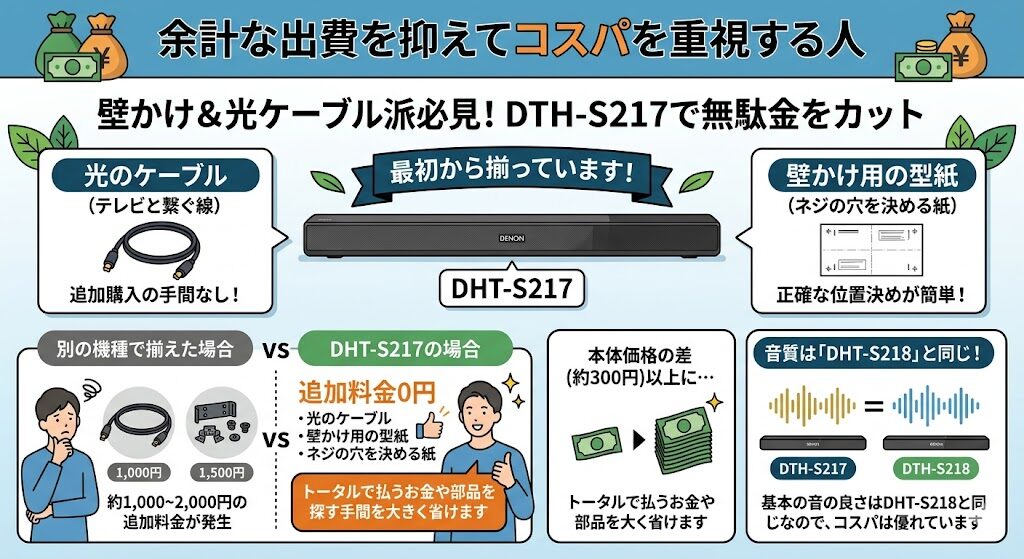 デノンDHT-S217はこんな人におすすめ