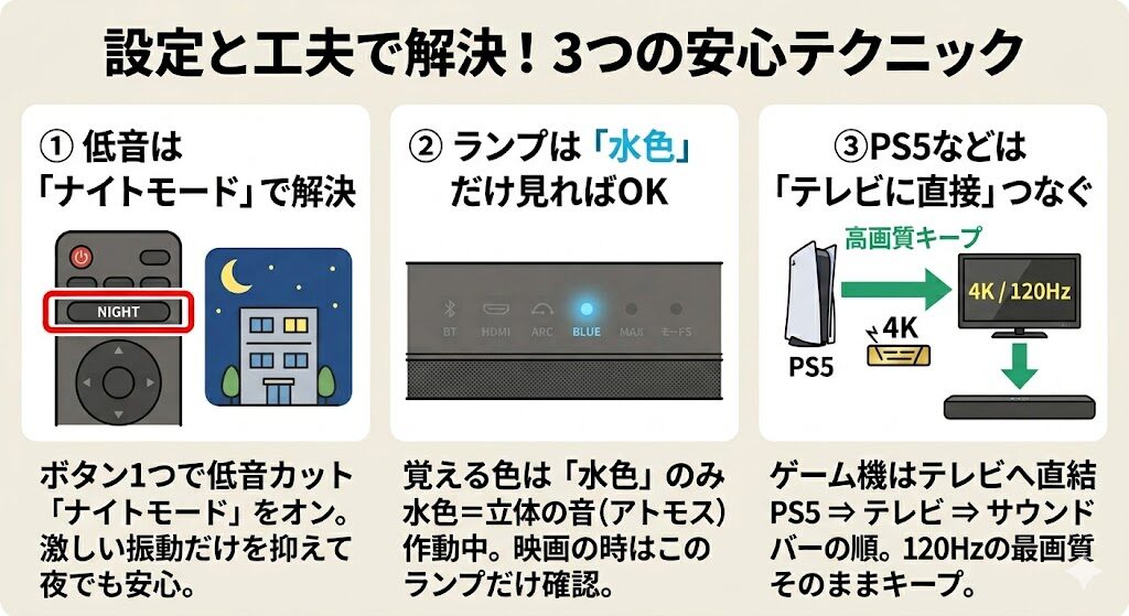デノンDHT-S217の気になる弱点をカバーする解決策